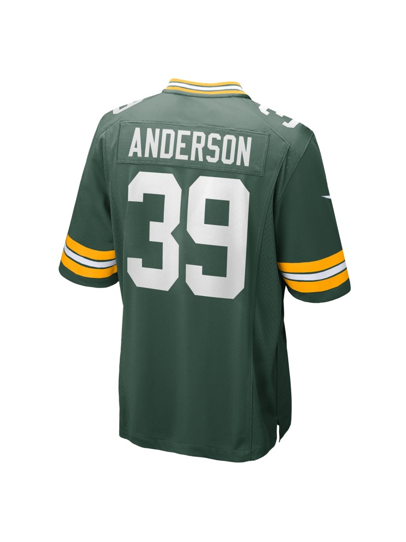Men's Green Bay Packers Zayne Anderson Nike Green Team Game Jersey