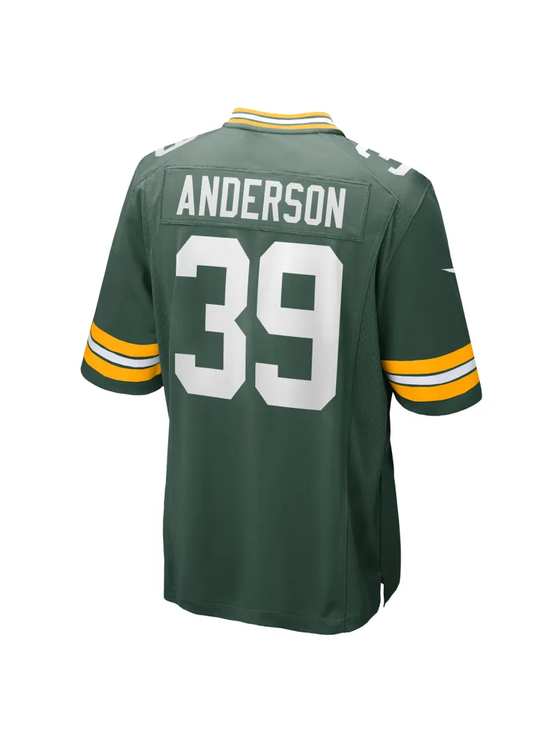Men's Green Bay Packers Zayne Anderson Nike Green Team Game Jersey
