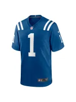 Men's Indianapolis Colts Number 1 Dad Nike Royal Game Jersey