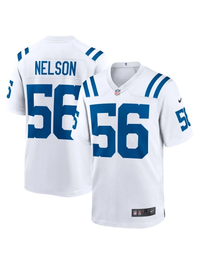Men's Indianapolis Colts Quenton Nelson Nike White Game Player Jersey 01