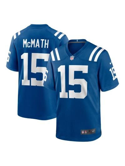 Men's Indianapolis Colts Racey McMath Nike Royal Team Game Jersey 01
