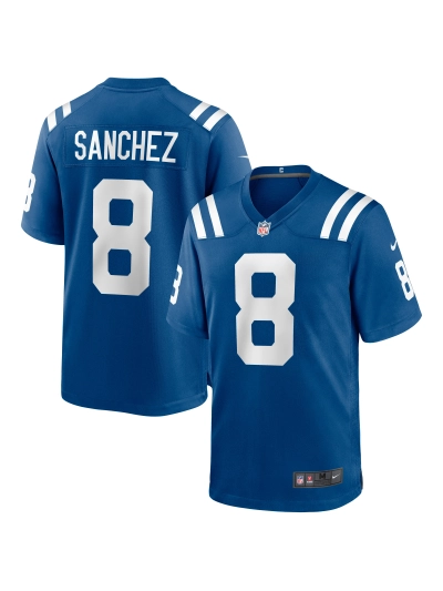 Men's Indianapolis Colts Rigoberto Sanchez Nike Royal Game Jersey 01