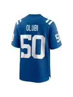 Men's Indianapolis Colts Segun Olubi Nike Royal Game Player Jersey