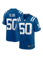 Men's Indianapolis Colts Segun Olubi Nike Royal Game Player Jersey