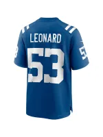 Men's Indianapolis Colts Shaquille Leonard Nike Royal Game Jersey