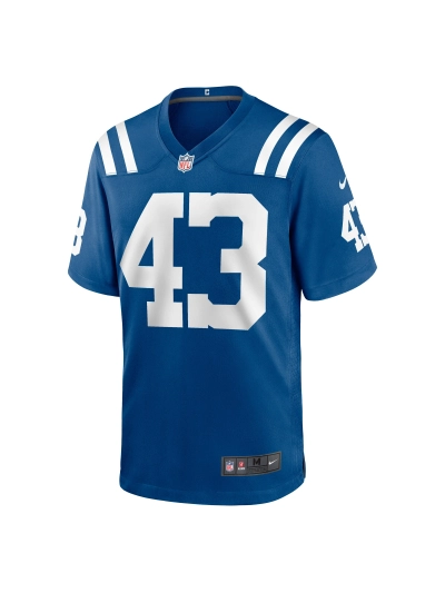 Men's Indianapolis Colts Trevor Denbow Nike Royal Game Player Jersey 02