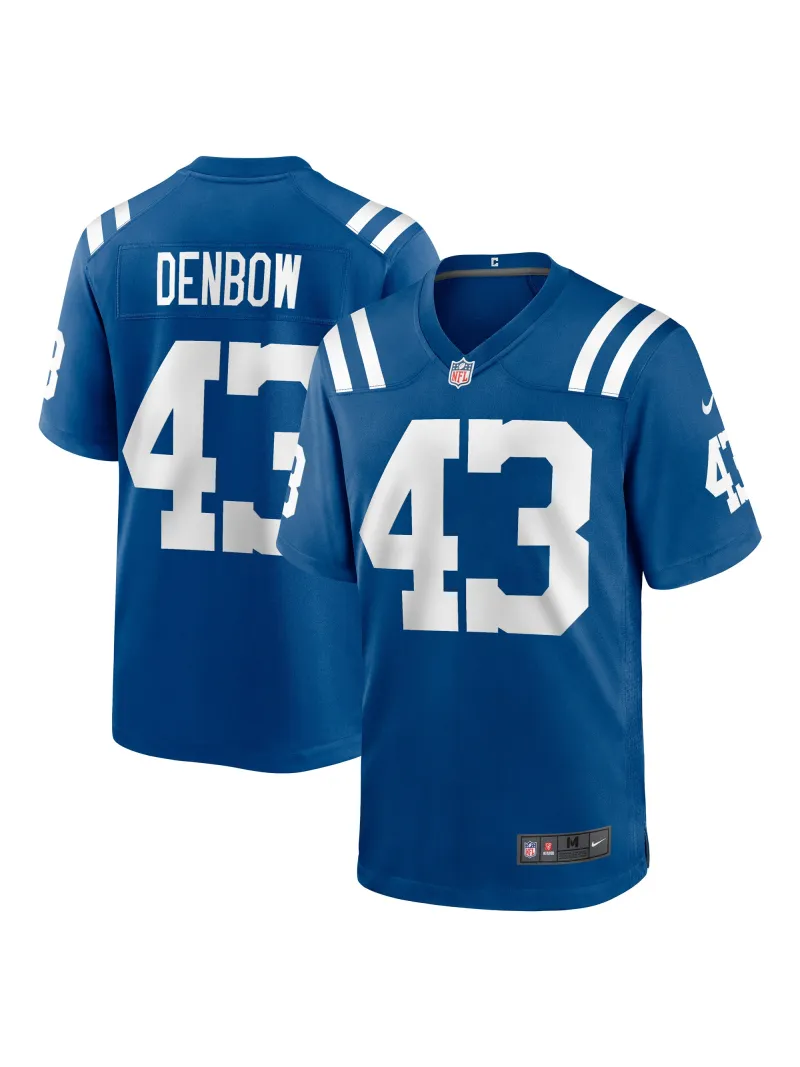 Men's Indianapolis Colts Trevor Denbow Nike Royal Game Player Jersey