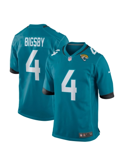 Men's Jacksonville Jaguars Tank Bigsby Nike Teal Game Jersey 01
