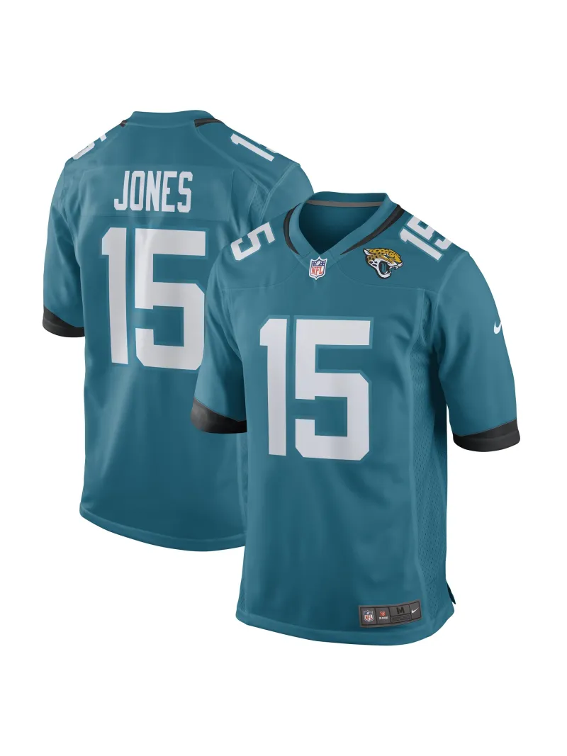 Men's Jacksonville Jaguars Tim Jones Nike Teal Game Player Jersey