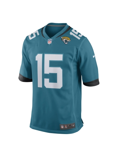 Men's Jacksonville Jaguars Tim Jones Nike Teal Game Player Jersey 02