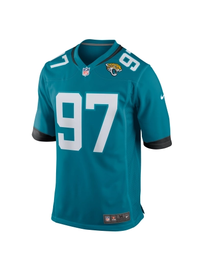 Men's Jacksonville Jaguars Tommy Togiai Nike Teal Team Game Jersey 02
