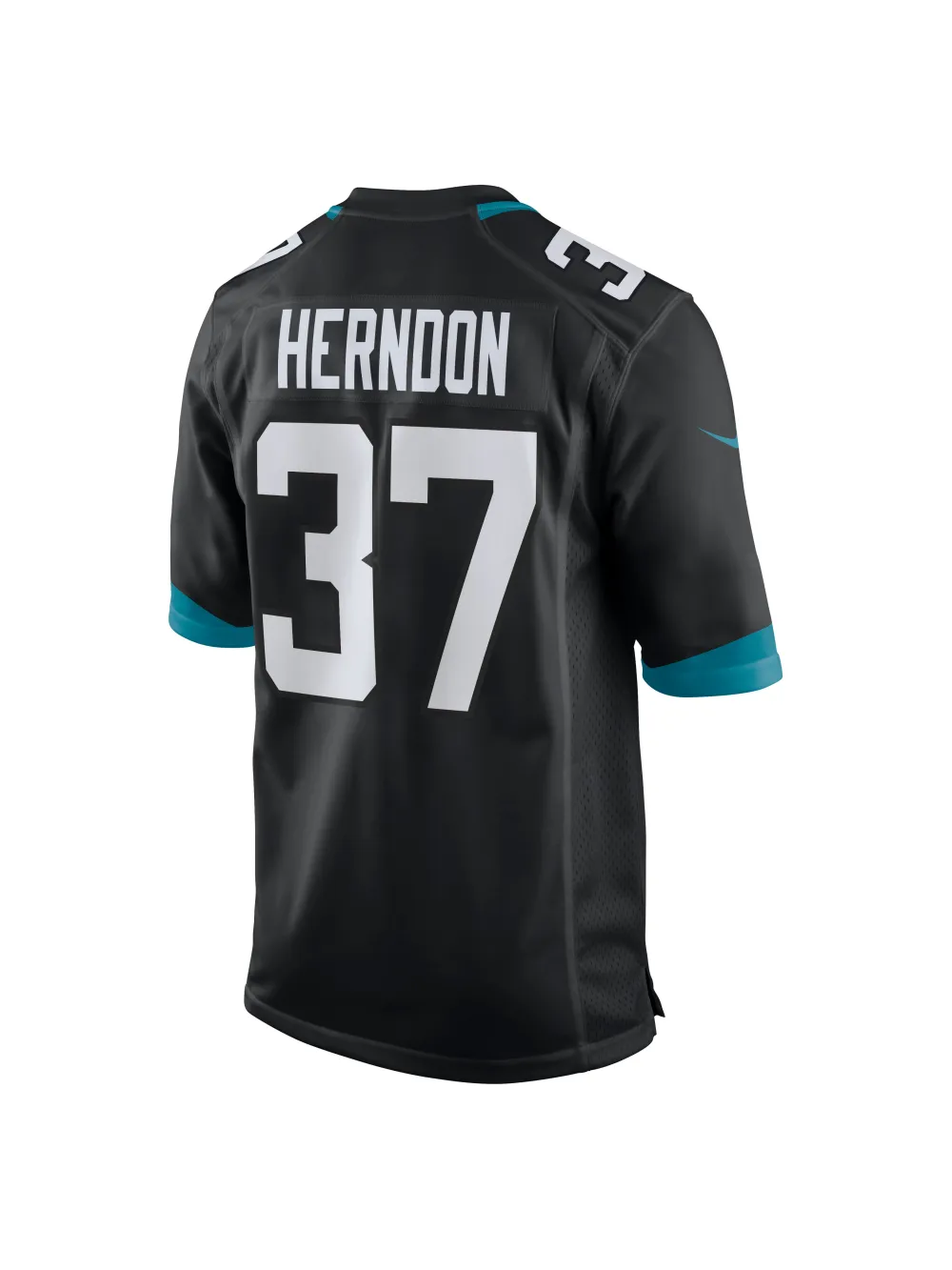 Men's Jacksonville Jaguars Tre Herndon Nike Black Game Jersey