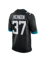 Men's Jacksonville Jaguars Tre Herndon Nike Black Game Jersey