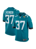 Men's Jacksonville Jaguars Tre Herndon Nike Teal Game Jersey