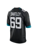 Men's Jacksonville Jaguars Tyler Shatley Nike Black Game Jersey
