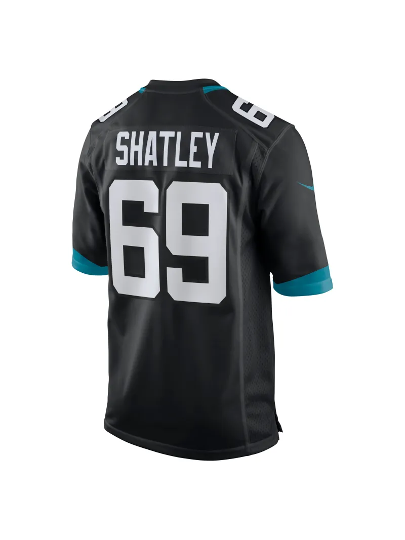 Men's Jacksonville Jaguars Tyler Shatley Nike Black Game Jersey