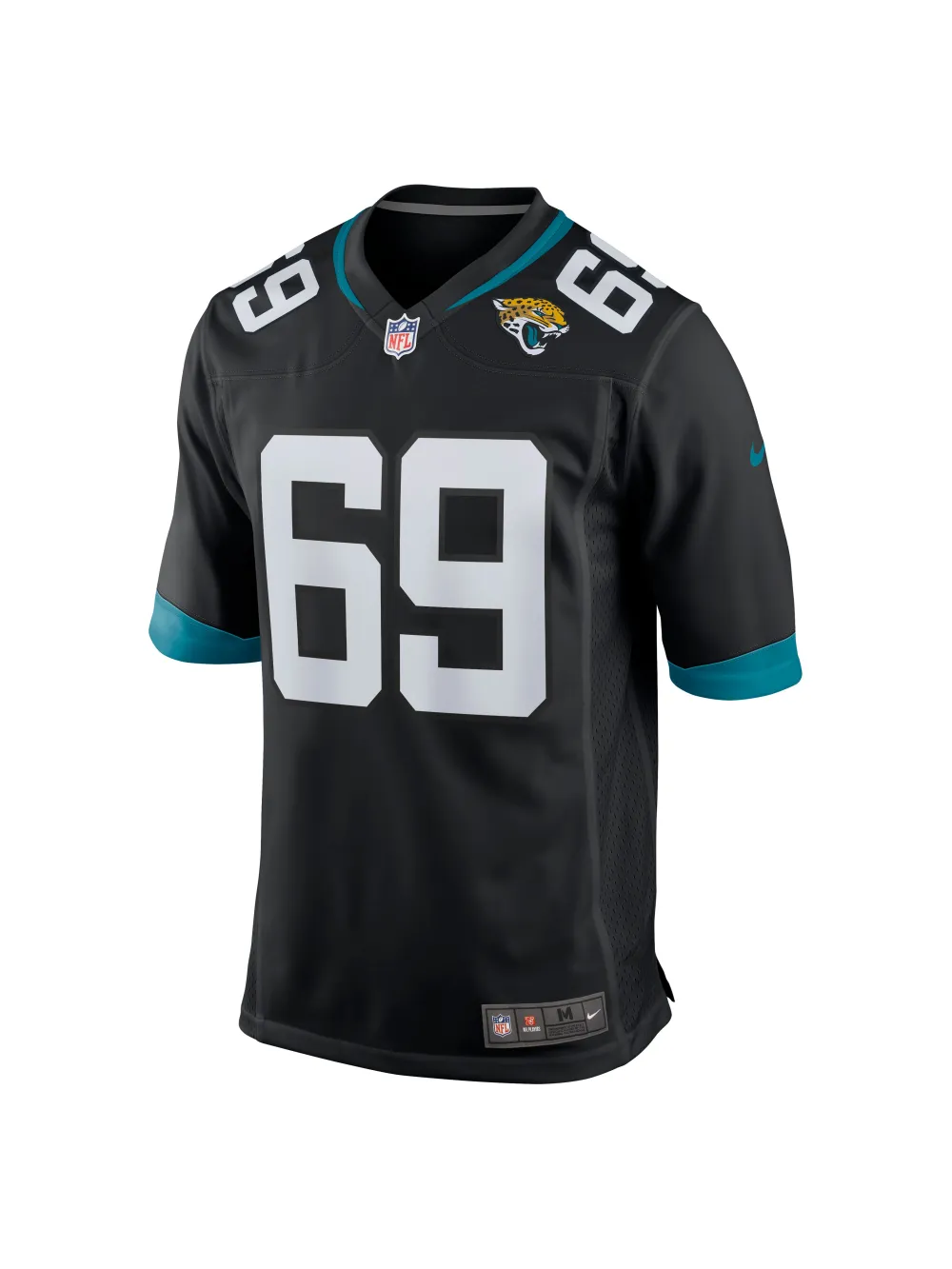 Men's Jacksonville Jaguars Tyler Shatley Nike Black Game Jersey