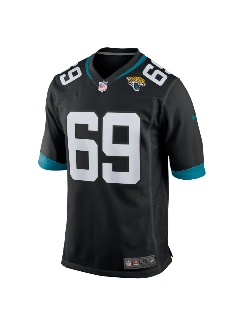 Men's Jacksonville Jaguars Tyler Shatley Nike Black Game Jersey