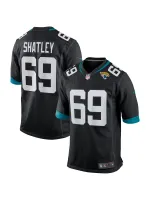 Men's Jacksonville Jaguars Tyler Shatley Nike Black Game Jersey