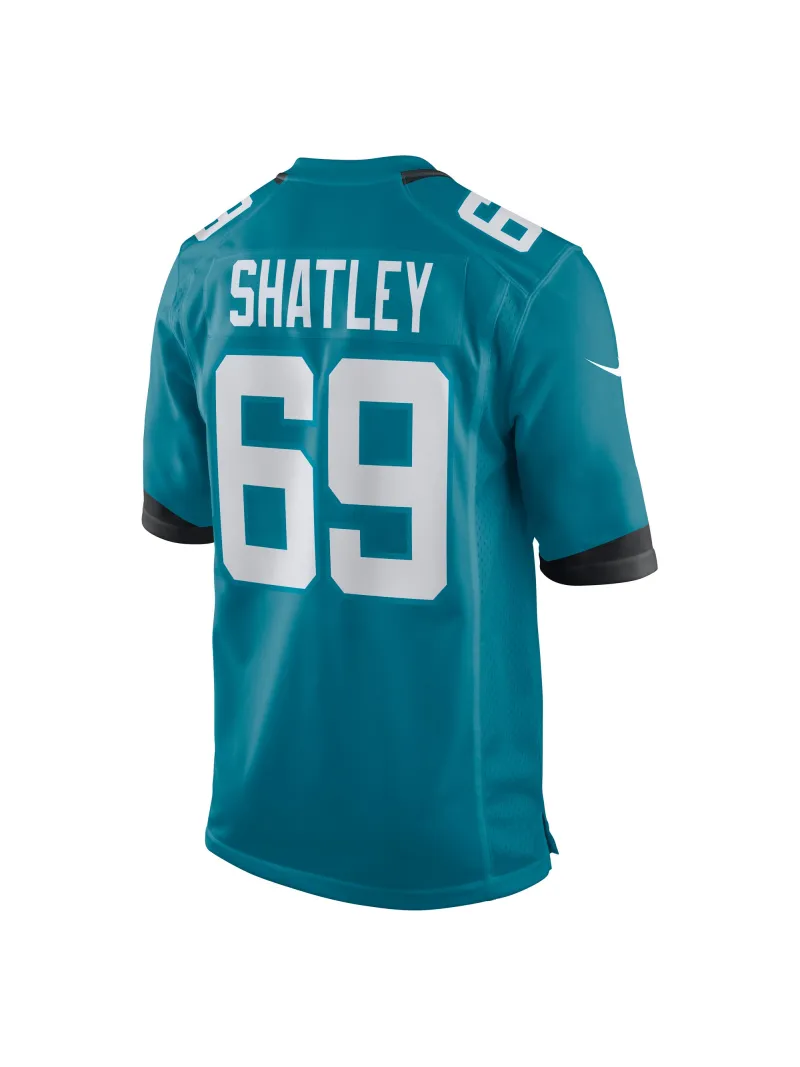 Men's Jacksonville Jaguars Tyler Shatley Nike Teal Game Jersey