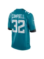 Men's Jacksonville Jaguars Tyson Campbell Nike Teal Game Jersey