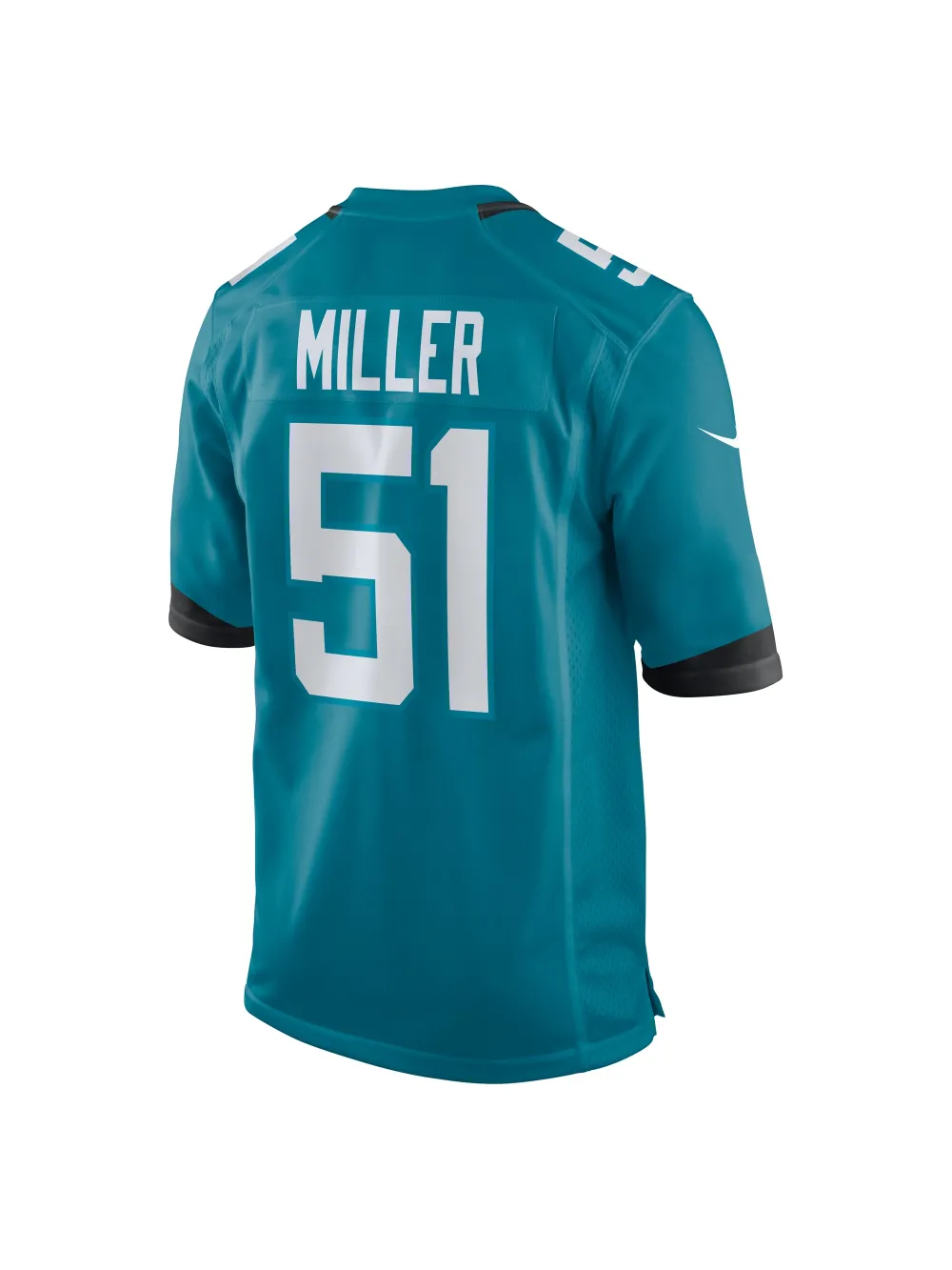 Men's Jacksonville Jaguars Ventrell Miller Nike Teal Game Jersey