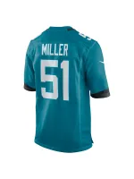 Men's Jacksonville Jaguars Ventrell Miller Nike Teal Game Jersey