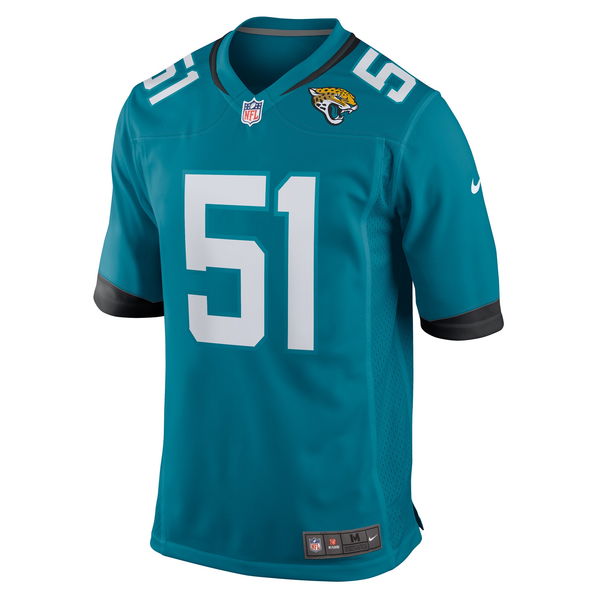 Men's Jacksonville Jaguars Ventrell Miller Nike Teal Game Jersey
