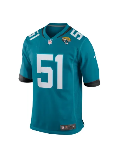 Men's Jacksonville Jaguars Ventrell Miller Nike Teal Game Jersey 02