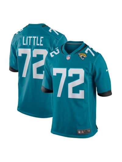 Men's Jacksonville Jaguars Walker Little Nike Teal Game Jersey 01
