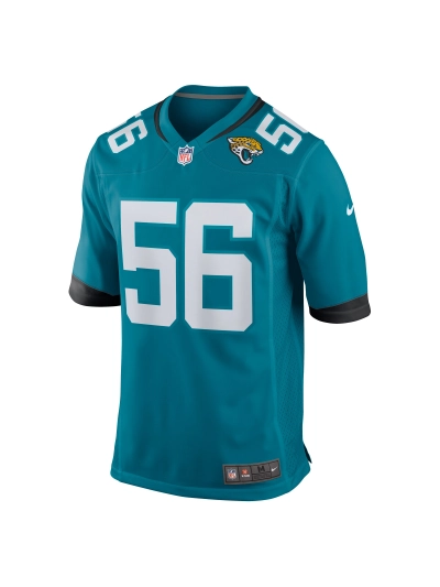Men's Jacksonville Jaguars Yasir Abdullah Nike Teal Team Game Jersey 02