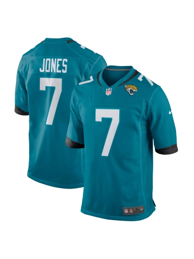 Men's Jacksonville Jaguars Zay Jones Nike Teal Game Jersey 01