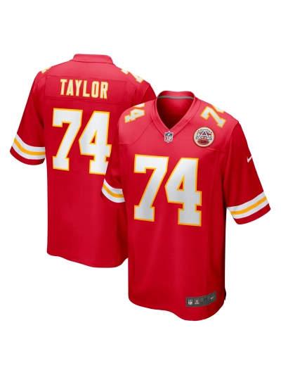 Men's Kansas City Chiefs Jawaan Taylor Nike Red Game Player Jersey 01