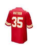 Men's Kansas City Chiefs Jaylen Watson Nike Red Game Player Jersey
