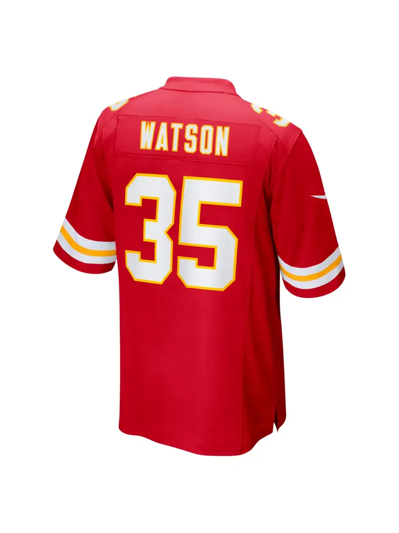 Men's Kansas City Chiefs Jaylen Watson Nike Red Game Player Jersey