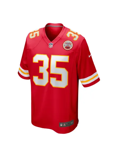 Men's Kansas City Chiefs Jaylen Watson Nike Red Game Player Jersey 02