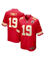 Men's Kansas City Chiefs Kadarius Toney Nike Red Game Player Jersey