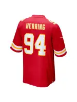 Men's Kansas City Chiefs Malik Herring Nike Red Team Game Player Jersey