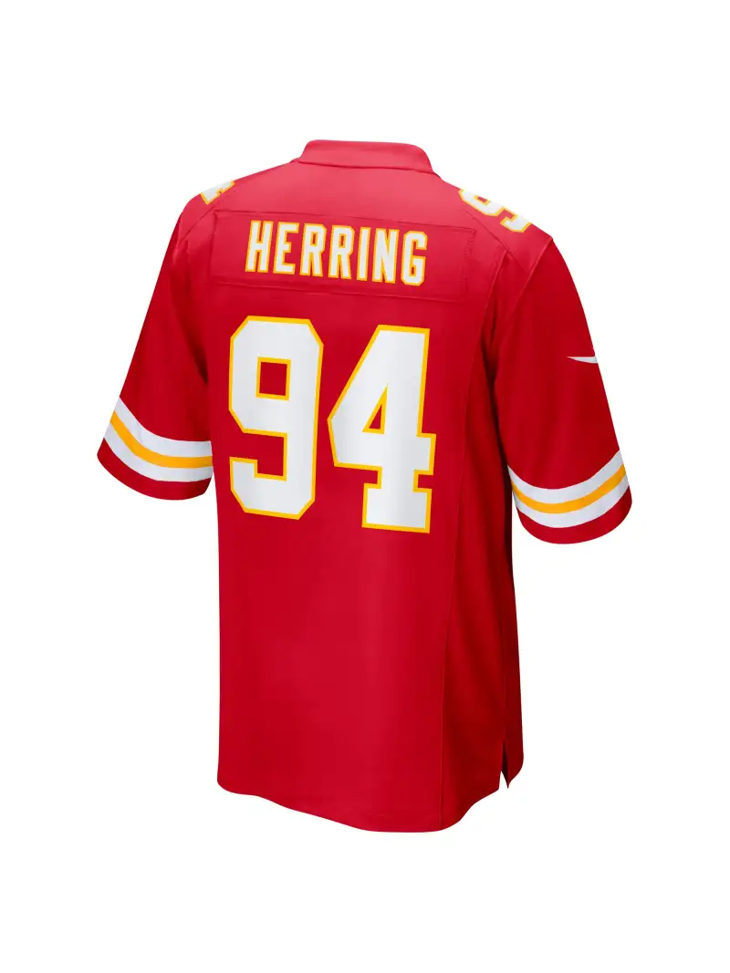 Men's Kansas City Chiefs Malik Herring Nike Red Team Game Player Jersey