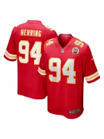 Men's Kansas City Chiefs Malik Herring Nike Red Team Game Player Jersey
