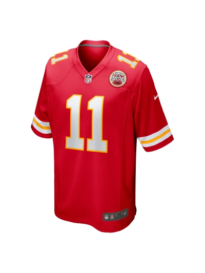 Men's Kansas City Chiefs Marquez Valdes-Scantling Nike Red Game Jersey 02