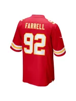 Men's Kansas City Chiefs Neil Farrell Jr. Nike Red Team Game Jersey