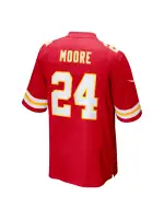 Men's Kansas City Chiefs Skyy Moore Nike Red Game Player Jersey