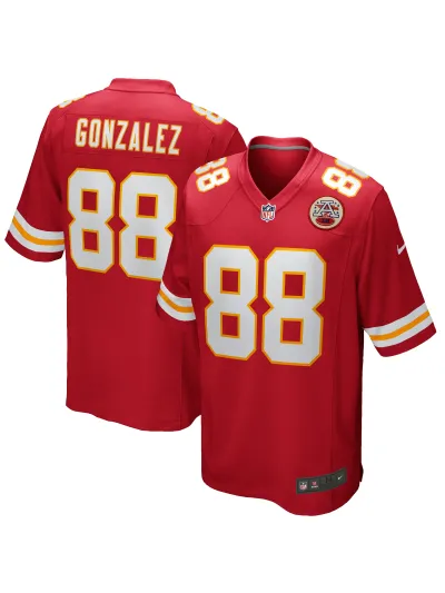 Men's Kansas City Chiefs Tony Gonzalez Nike Red Game Retired Player Jersey 01