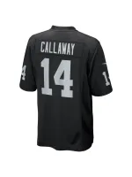 Men's Las Vegas Raiders Marquez Callaway Nike Black Team Game Jersey