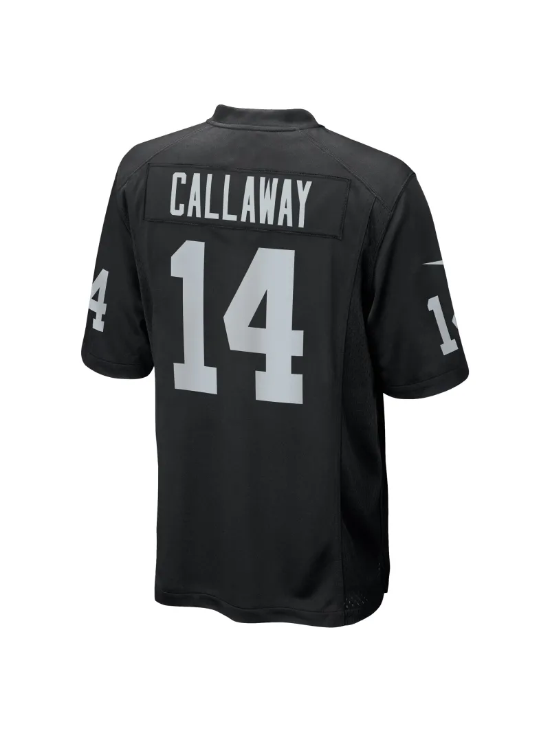 Men's Las Vegas Raiders Marquez Callaway Nike Black Team Game Jersey