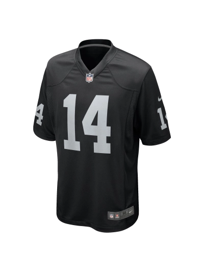 Men's Las Vegas Raiders Marquez Callaway Nike Black Team Game Jersey 02