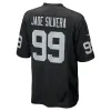 Men's Las Vegas Raiders Nesta Jade Silvera Nike Black Team Game Jersey