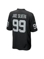 Men's Las Vegas Raiders Nesta Jade Silvera Nike Black Team Game Jersey