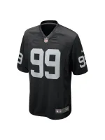Men's Las Vegas Raiders Nesta Jade Silvera Nike Black Team Game Jersey